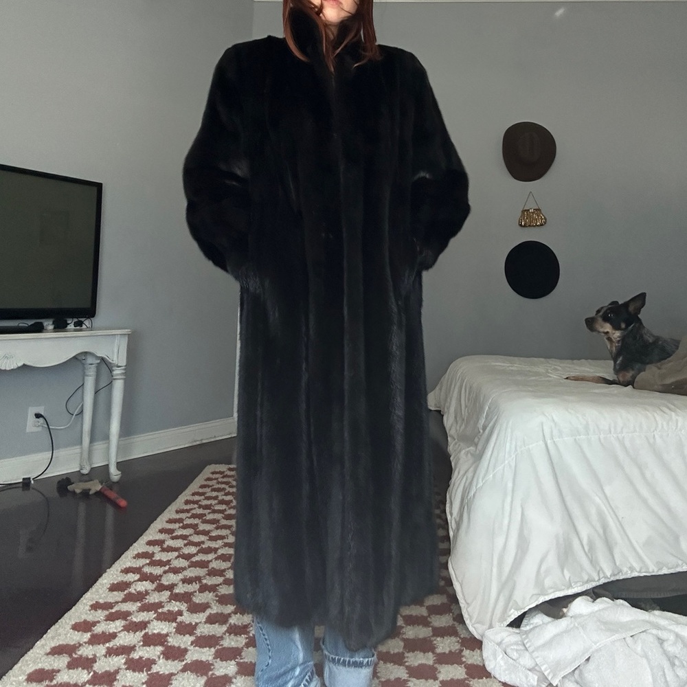 Elegant Black Full-Length Coat